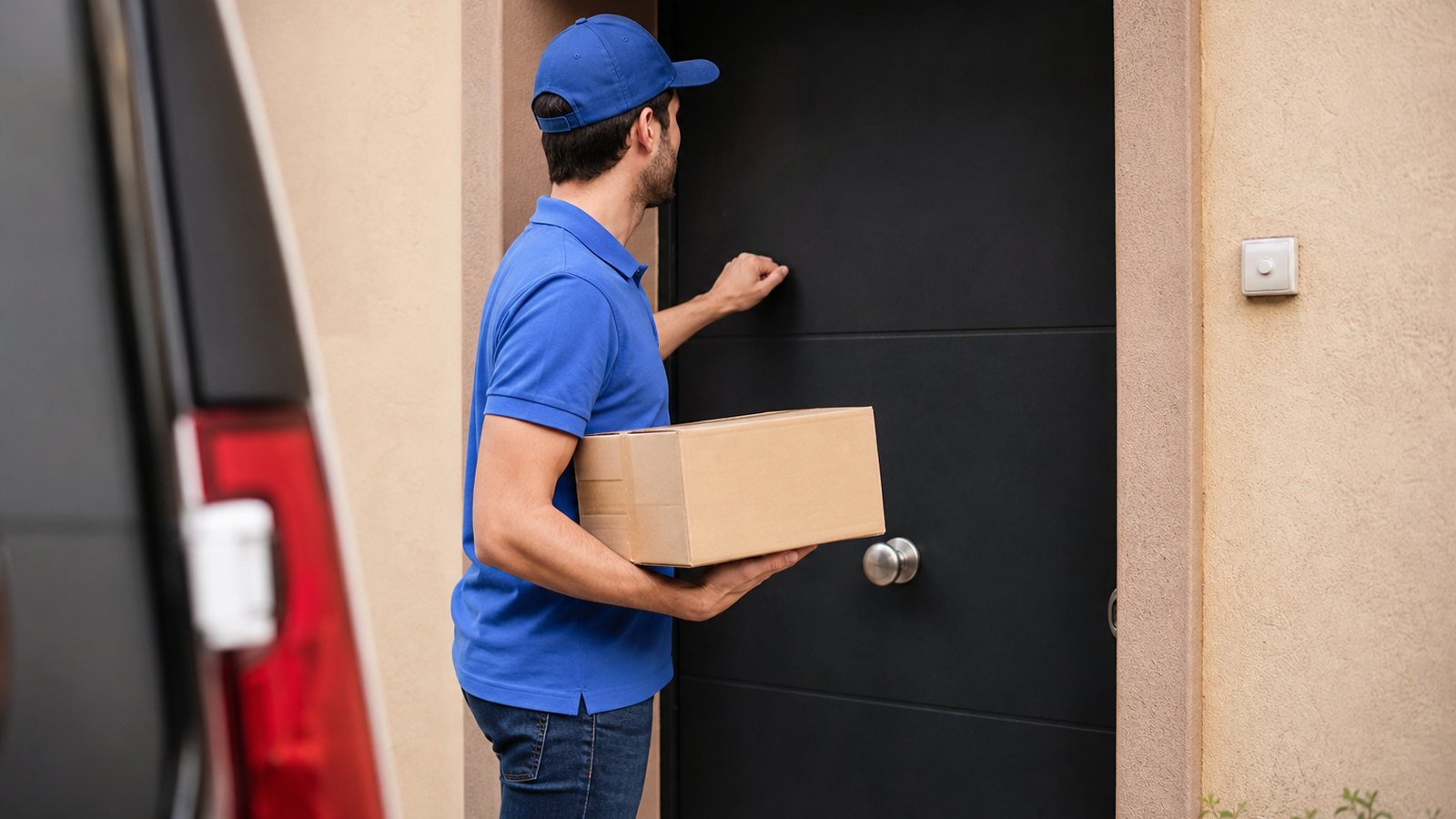 Tentative de livraison devant une porte close